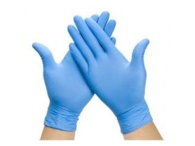 Rukavice jednorázové NITRIL L nepudr. modré 100ks